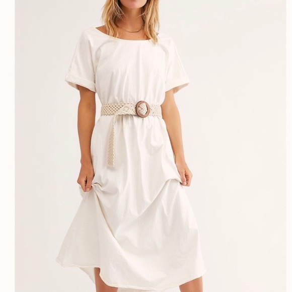 Free People Sorrento Midi Dress Ivory - Picture 4 of 15